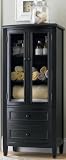 Powell Antique Black with Sand Through Terra Cotta Bath Curio Cabinet