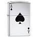 Zippo Lucky Ace High Polish Chrome Pocket Lighter