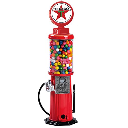 Carousel Texaco Vintage Gas Pump Gumball Machine Coin Bank 21" Inch Die