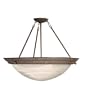 American Fluorescent H8413R Duomo Large Semi-Flush, Rust