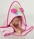 Butterfly Hooded Towel with Wash Cloth