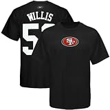 NFL Reebok Patrick Willis San Francisco 49ers #52 Scrimmage Gear T-shirt - Black (Medium)
