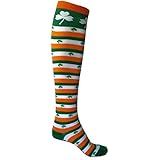 SoRock Women's St. Patricks Day Irish Striped Knee Socks
