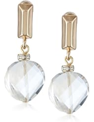 Kenneth Cole New York "Jet" Faceted Bead Drop Earrings