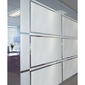 Etched Glass Window Film 36-by-72-Inch