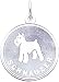 schnauzer21 - 14K White Gold Engraveable Schnauzer Charm