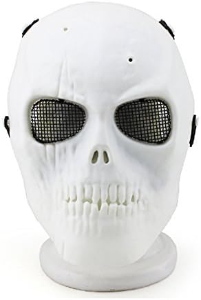 YX Outdoor Field Mask Horror Role-playing Skeleton Creative Masks, Airsoft Tactical Protective Gear Mask Bronze Cosplay Halloween Mask
