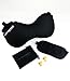 Comfy Travel Buddy Travel Air Pillow for Car, Airplane, Bus, Train, Home and Office Use, Black - Best Neck and Lumbar Support - Includes a Pack Sack and a Free Premium Quality Eye Mask Kit & Ear Plugs