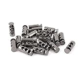 uxcell　コードロック　ストッパー　トグル　ダブル穴　バネロード　2個入 5mm直径