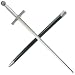 Whetstone Cutlery 39 In Medieval Sword with Hard Scabbard Wire Wrapped Handle Sword