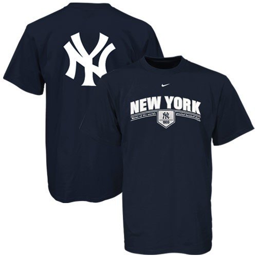 Nike New York Yankees Navy Blue Arched Date T-shirt