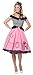 California Costumes Women's Nifty 50's Adult, Pink/White/Black, X-Large