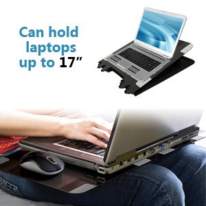 Targus Compact Laptop Desk AWE56US (Black with Gray)