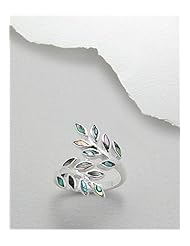 Leaf Shell Ring In 92.5 Sterling Silver