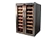 Vinotemp VT-32TEDS Thermo-Electric Digital Dual-Zone 32-Bottle Wine Chiller, Black and Stainless