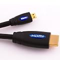 LCS - 1.8M - Cable HDMI Type D - Micro HDMI vers HDMI - Version 1.4 - 1080p avec Ethernet et 3D - Connecteurs plaqu�s or - Parfait pour les utilisateurs de tablette graphique, de t�l�phone portable ou appareil photos num�rique munis de la derni�re generation de connecteur micro HDMI.