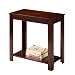 Espresso Cappuccino End Bedside Table Accent Piece