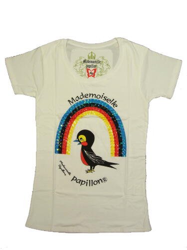 Mademoiselle papillon Long Length Rainbow Swallow Tee