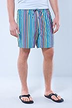 Rainbow Stripe Swim Trunk