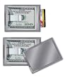 Stainless Steel Money Clip Wallet.