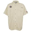 Columbia Florida State Seminoles (FSU) Khaki Bonehead Short Sleeve Shirt