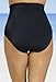 Swim Sexy Women's Plus Size Black High Waist Brief