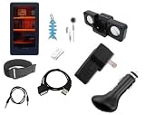 10 Items Premium Accessory Bundle Combo For Microsoft Zune HD 16GB / 32GB Series: Includes: Black Silicone Skin Case Cover, USB Car Charger, USB Home/Travel Charger, USB Straight data cable, Black Mini Speaker, Adjustable Armband, Belt Clip, 3.5mm~3.5mm Straight Audio cable, White Stereo Headphone & Baby Blue Fishbone Style Keychain