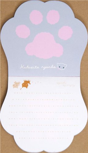 Imagen 4 de Bloc de Notas de Kutusita Nyanko Pata de Gato troquelada