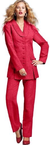 The Best Dressed Women's Plus Size 10-Button Pantsuit