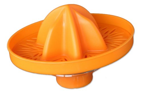 Chef Craft 21597 1-Piece Citrus Juicer, Orange, 5-1/2-Inch