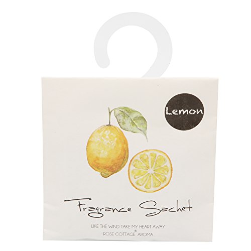 12 Packs Portable Scented Sachets for Room, Wardrobe, Bathrooms, Cars, Laundry Baskets (Lemon)