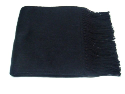 NEW ARRIVAL LUXURIOUS PERUVIAN ALPACA WOOL SCARF BLACK WARM & SOFT