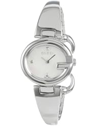 Gucci Womens YA134504 Guccissima Fashion Bangle Mother-Of-Pearl Dial Watch