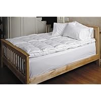 Feather Bed with White Goose Down Pillow Topper Size: Twin