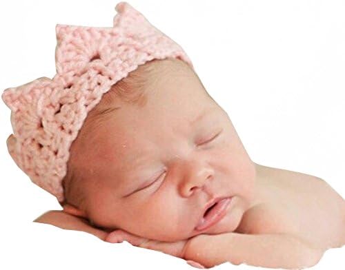 XIDAJE store New Infant Baby Girl Boy Toddler Knitted Soft Crown Headband Headwear Hair Band