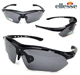 即納！エレッセ Ellesse 高機能スポーツサングラス ES-S101 C1 偏光レンズ2枚含むレンズ5枚付 es