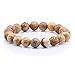 Qitian 10mm Onyx Gem Stone Beads Unisex Bracelets Stretch Handmade Elastic Bracelet Set of 5