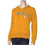 Tennessee Volunteers Ladies Tennessee Orange Full Zip Felt Lettering Hoody Sweatshirt