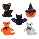 Ty 2006 Set of 5 Halloweenie Teenie Beanies