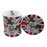 British Bulldog Union Jack Mug and Coaster set