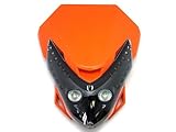 Unverisal Motorcycle Supermoto Supercross Motocross Off-Road Enduro Dirt Bike Dual Sport Orange Headlight Fairing Kit for Yamaha KTM Honda Kawasaki BMW Suzuki