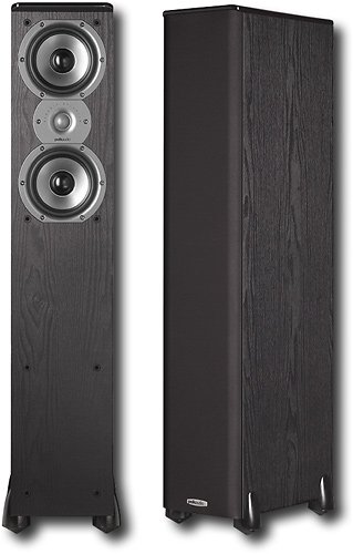 Polk Audio TSi300 Floorstanding Speaker (Single, Black)