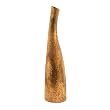 Handmade Terracotta Abstract Vase In Bronzed Earth Tones