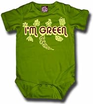 Small Plum I'M Green Bodysuit, Green, 0-3 Months
