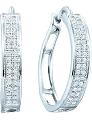 0.20CTW DIAMOND MICROPAVE HOOPS