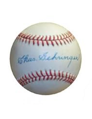 Collectibles: Chas Gehringer Autographed / Signed Blue Ink Baseball (JSA) - Hollywood Collectibles