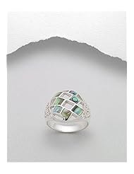 Shell Ring In 92.5 Sterling Silver