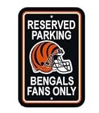 Cincinnati Bengals Plastic Reserved Parking Sign 