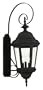 Kenroy Home 16314BL Estate 3-Light Wall Lantern, Black