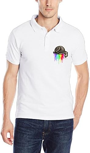 Polo Shirts 100 Cotton DRIPPING COLORS White Polo For Man's